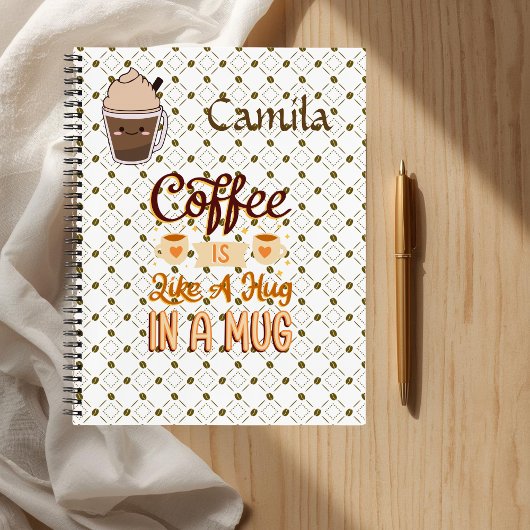 Personalized notebooks for coffee lovers ノートブック