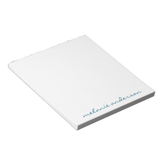 Personalized Notepad Script Name Feminine Gift ノートパッド (アングル)