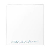 Personalized Notepad Script Name Feminine Gift ノートパッド (正面)