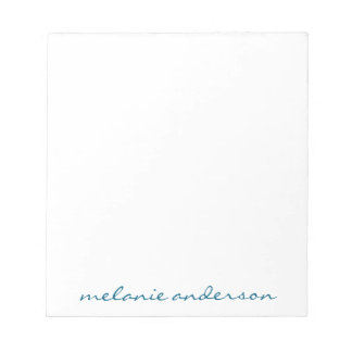 Personalized Notepad Script Name Feminine Gift ノートパッド