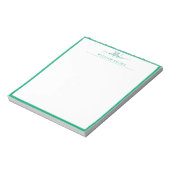 Personalized Notepad with Custom Name and Monogram ノートパッド (回転)