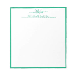 Personalized Notepad with Custom Name and Monogram ノートパッド
