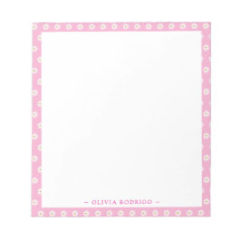 Personalized Notepad with Floral Frame Design ノートパッド