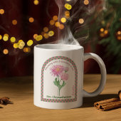 Personalized November Birth Month Flower コーヒーマグカップ