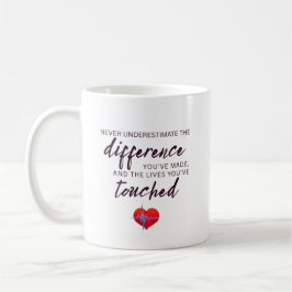 Personalized Nurse Appreciation Quote コーヒーマグカップ