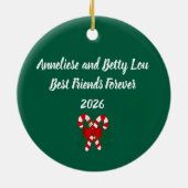 Personalized Nurse Dog Lover Beagle Christmas セラミックオーナメント (裏面)