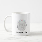 Personalized Nurse Gift Emblem Mug コーヒーマグカップ (左)