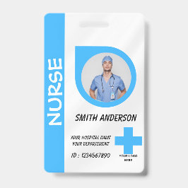 Personalized Nurse ID Badge for Hospital Staff バッジ