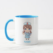 Personalized Nurse Mug with Name – Cute Nurse マグカップ (左)