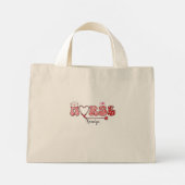 Personalized Nurse Name Tote Bag | Holiday Nurse G ミニトートバッグ (裏面)