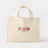 Personalized Nurse Name Tote Bag | Holiday Nurse G ミニトートバッグ (正面)