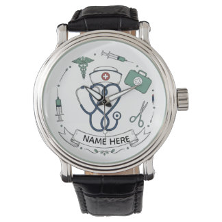 Personalized Nurse Name Watch 腕時計