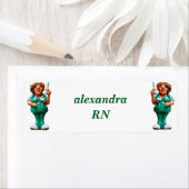 Personalized nurse RN  ラベル (インサイチュ)