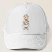 Personalized Nurse Teddy Bear Custom Name Nursing  キャップ (正面)