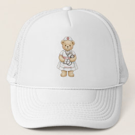 Personalized Nurse Teddy Bear Custom Name Nursing  キャップ