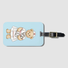 Personalized Nurse Teddy Bear Custom Name Nursing  ラゲッジタグ