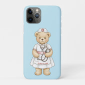 Personalized Nurse Teddy Bear Custom Name Nursing  Case-Mate iPhoneケース (裏)