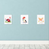 Personalized Nursery Room Decor - Woodland Animals (ウッドフロア)