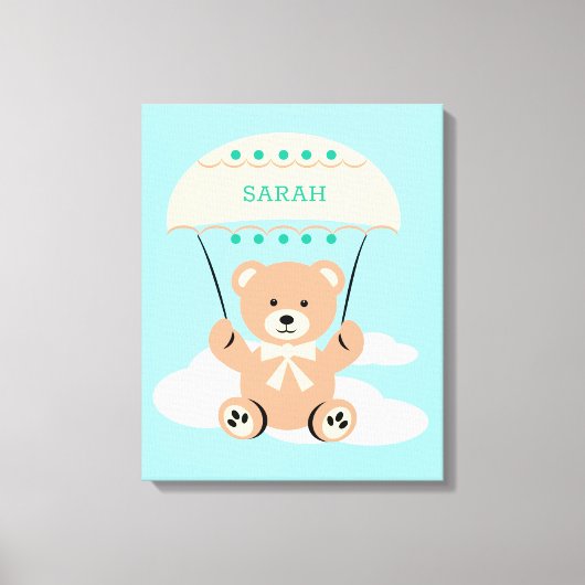 Personalized Nursery wall Art キャンバスプリント (正面)