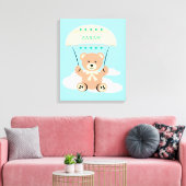Personalized Nursery wall Art キャンバスプリント (インサイチュ (リビング))