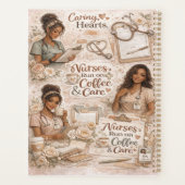 Personalized Nurses run on coffee and care  プランナー手帳 (裏面)
