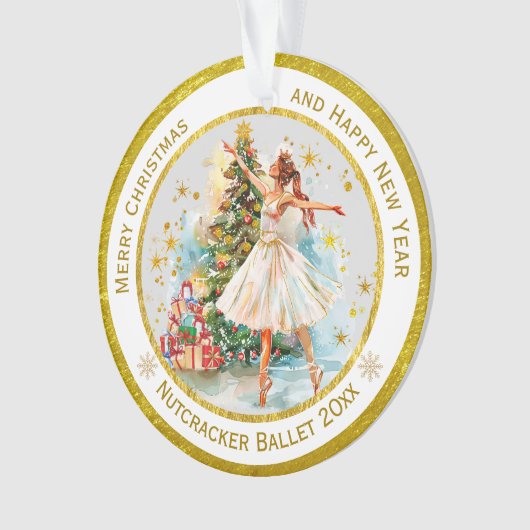 Personalized Nutcracker Ballet Christmas - Gift オーナメント (正面)