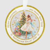 Personalized Nutcracker Ballet Christmas - Gift オーナメント (正面)
