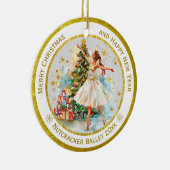 Personalized Nutcracker Ballet Christmas - Gift セラミックオーナメント (右)