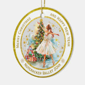 Personalized Nutcracker Ballet Christmas - Gift セラミックオーナメント (左)