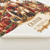 Personalized Nutcracker Christmas Blanket with Nam シェルパブランケット (3/4)