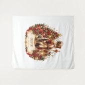 Personalized Nutcracker Christmas Blanket with Nam タペストリー (正面(横))