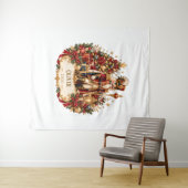 Personalized Nutcracker Christmas Blanket with Nam タペストリー (インサイチュ(横))
