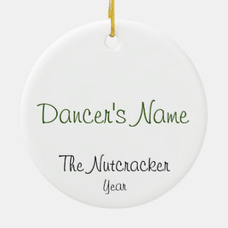 Personalized Nutcracker Clara Keepsake  Ceramic Or セラミックオーナメント