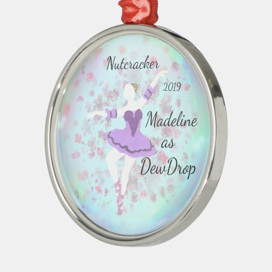 Personalized Nutcracker Ornament - Dew Drop メタルオーナメント (左)