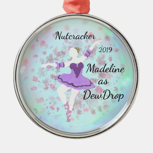 Personalized Nutcracker Ornament - Dew Drop メタルオーナメント (正面)