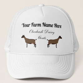 Personalized Oberhasli Dairy Goats キャップ