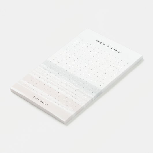 Personalized ocean aesthetic dot Grid ポストイット (アングル)