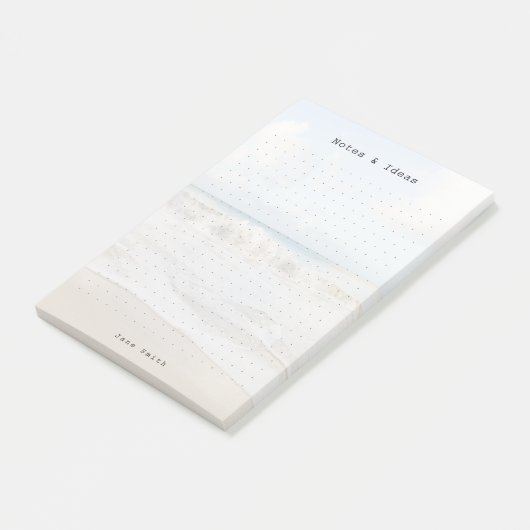 Personalized ocean aesthetic dot Grid ポストイット (アングル)