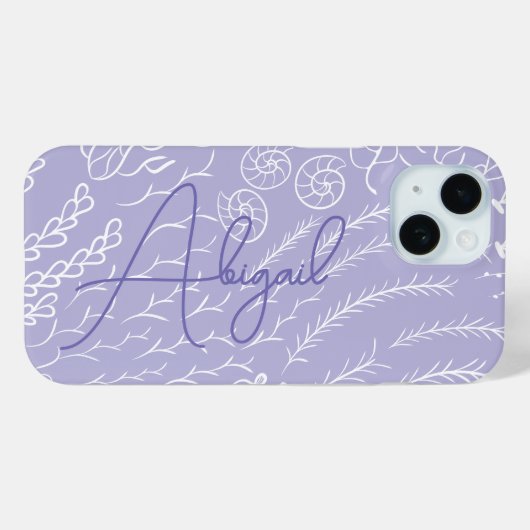 Personalized Ocean Coral Reef Beachy Case-Mate iPhoneケース (裏面 (横))