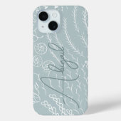Personalized Ocean Coral Reef Beachy Case-Mate iPhoneケース (裏面)