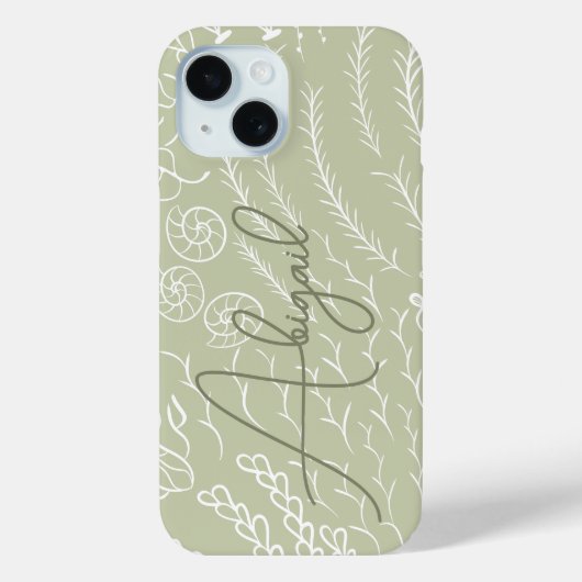 Personalized Ocean Coral Reef Beachy Case-Mate iPhoneケース (裏面)