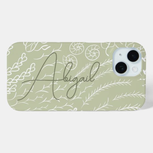 Personalized Ocean Coral Reef Beachy Case-Mate iPhoneケース (裏面 (横))