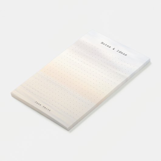 Personalized ocean sunset aesthetic dot Grid  ポストイット (アングル)