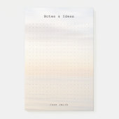 Personalized ocean sunset aesthetic dot Grid  ポストイット (正面)