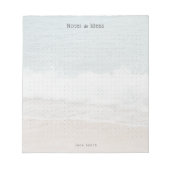 Personalized ocean waves aesthetic dot Grid ノートパッド (正面)