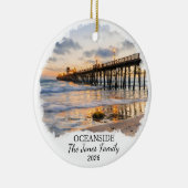 Personalized Oceanside Ornament, Custom California セラミックオーナメント (右)