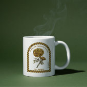 Personalized October Birth Month Flower コーヒーマグカップ