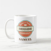 personalized Office Mug Gift大使 コーヒーマグカップ (左)