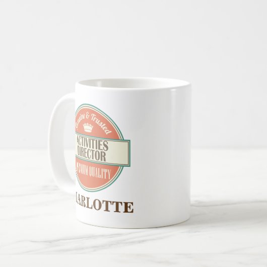 personalized Office Mug Gift活動ディレクター コーヒーマグカップ (正面左)