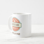 personalized Office Mug Gift秘書 コーヒーマグカップ (正面左)